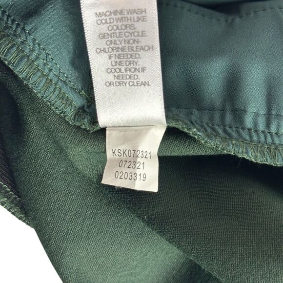 J. Jill Ponte Knit Pencil Skirt Small Forest Green - Picture 8 of 9